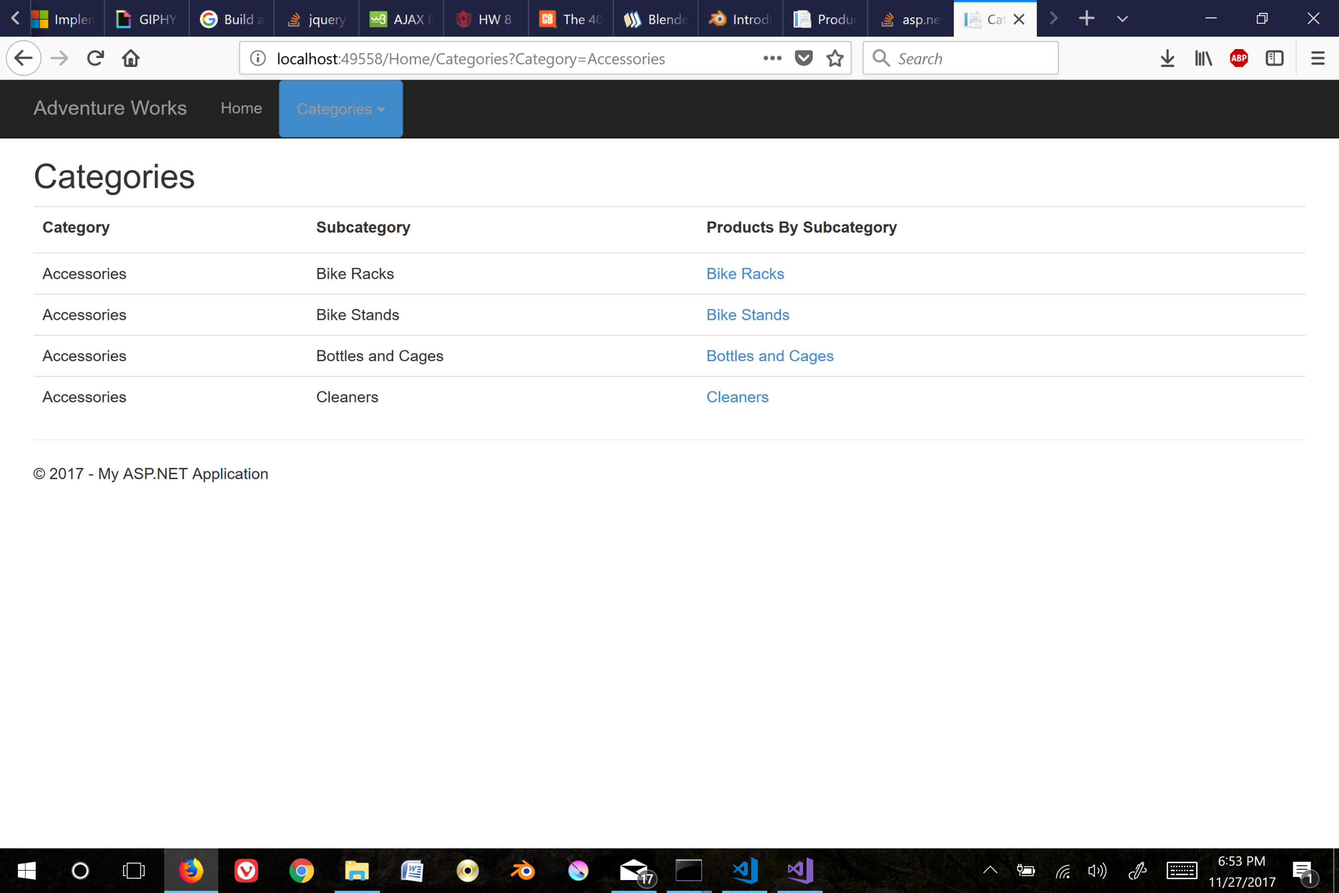 "Product Category Page"