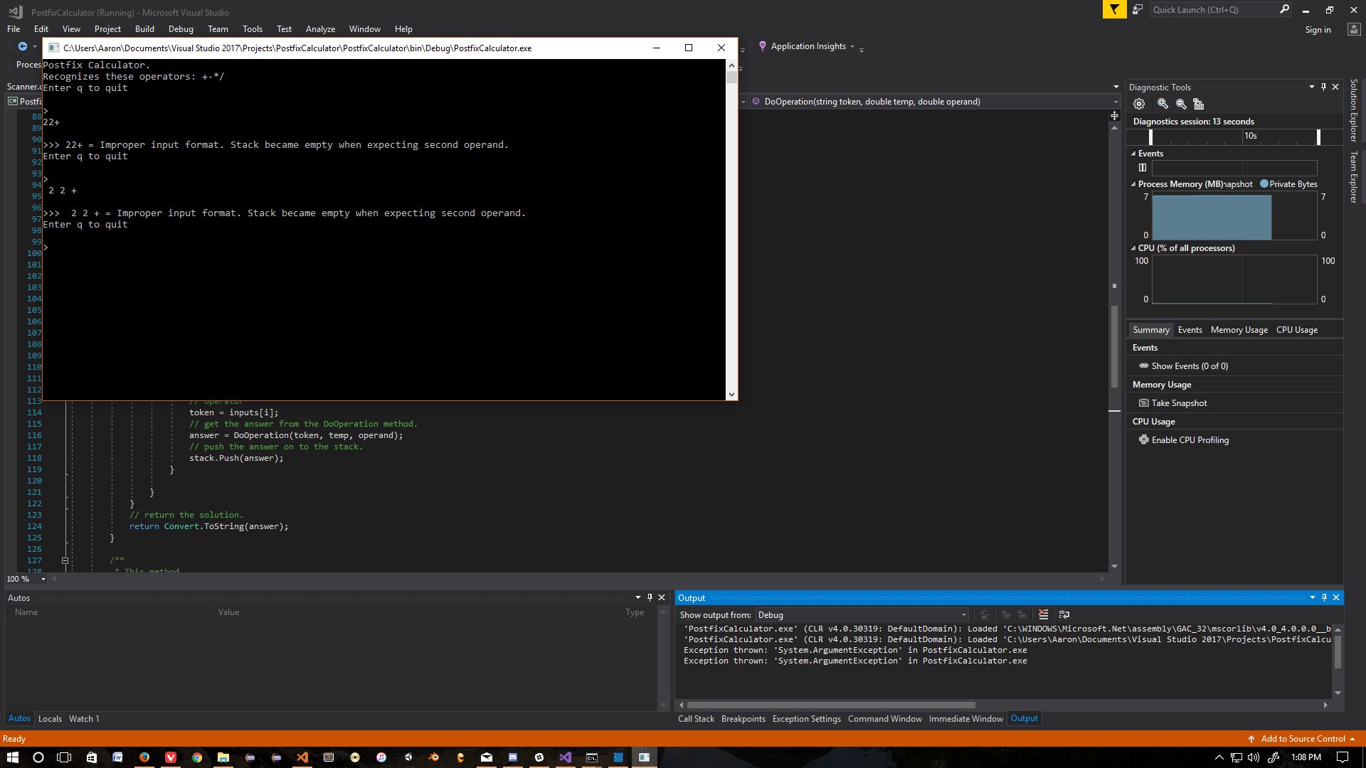 First calculation 2 2 +