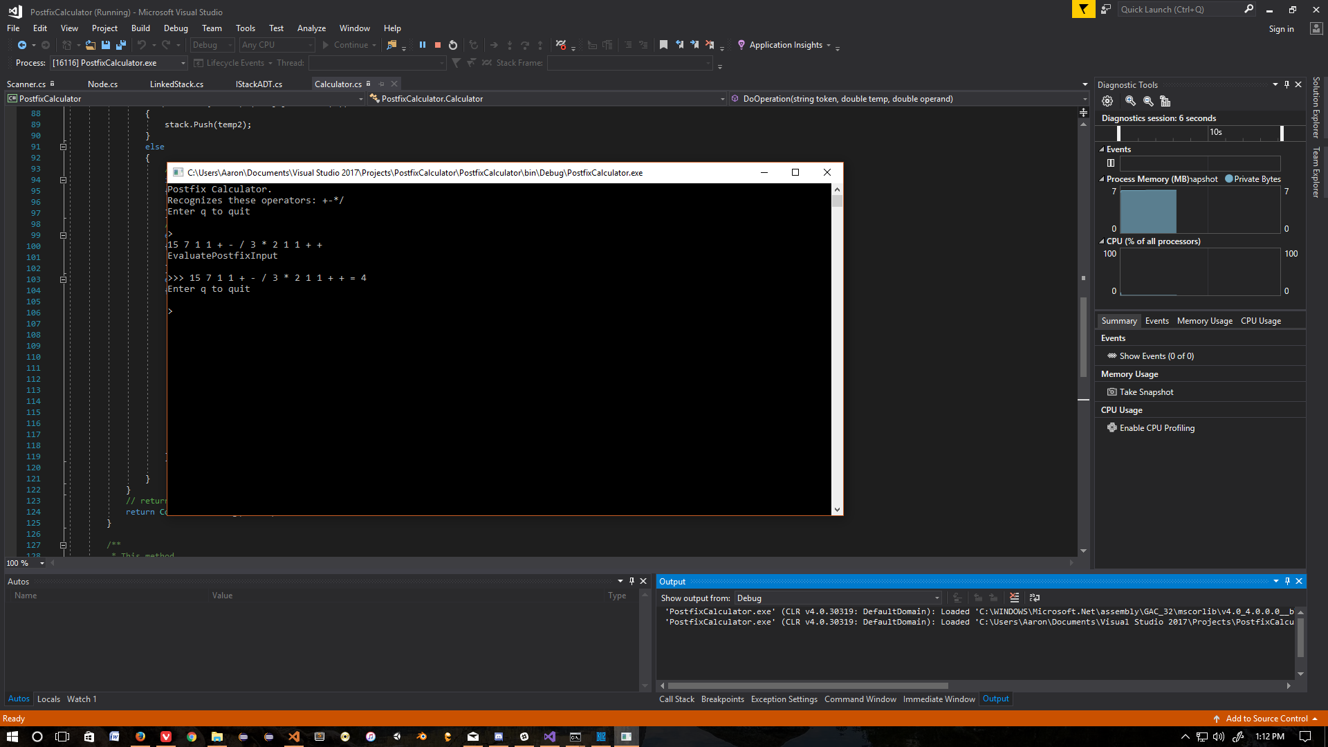 Second calculation(complex) 15 7 1 1 + - / 3 * 2 1 1 + +